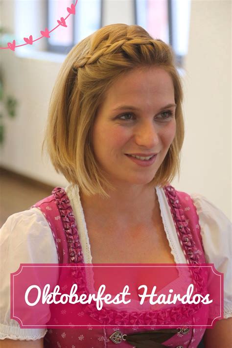 frisuren zum dirndl kurze haare|dirndl frisuren zum selber machen.